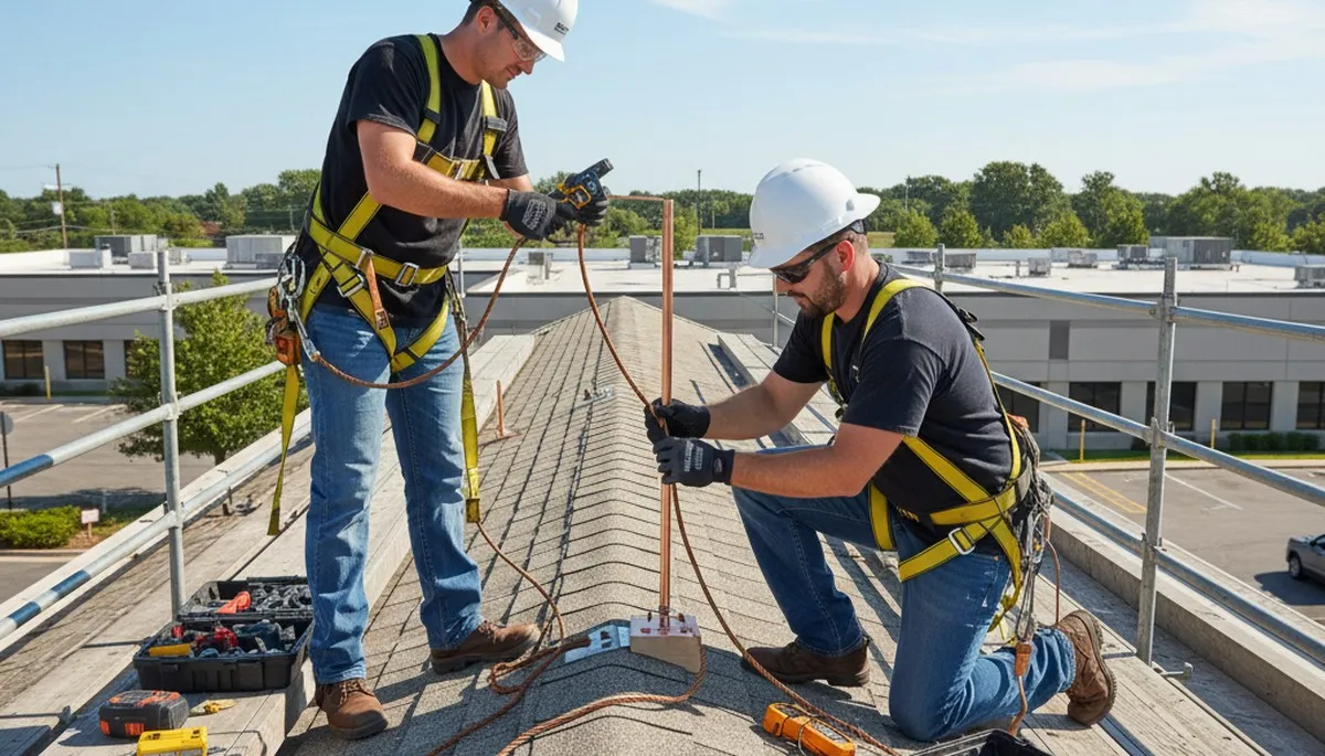 Lightning protection system installation for trees in Andover, MA by Arbor Tree Care