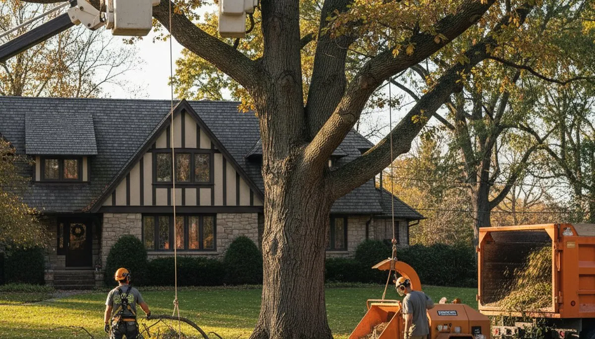 Tree service team in Andover, MA providing professional tree care and removal services
